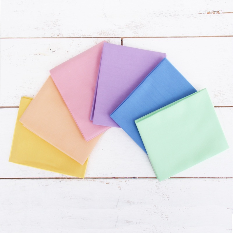 Six Fat Quarter Bundle – Pastel Solid Colors