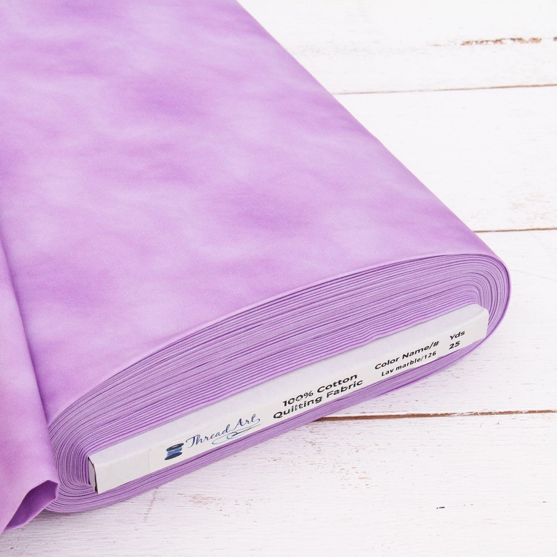 Premium Cotton Quilting Fabric Sold By The Yard – Vintage Threads Collection – Lavender Marble