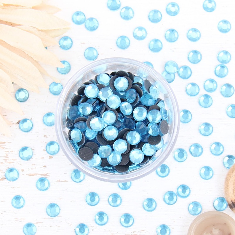Hot Fix Rhinestones – SS6 – Sky Blue – 1440 stones