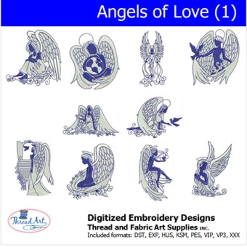 Machine Embroidery Designs – Angels of Love(1)