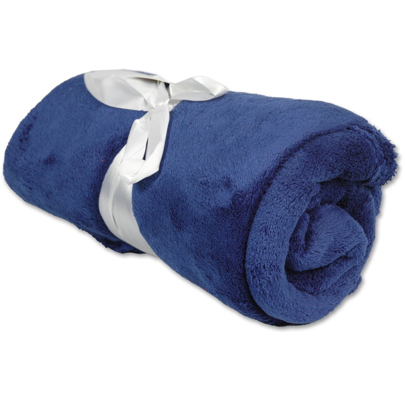 Plush Fleece Blanket – Dark Blue