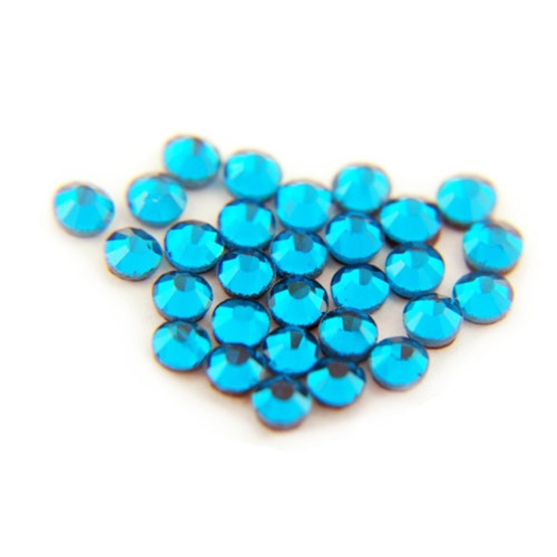 Machine Cut Hot Fix Rhinestones – SS20 – Capri Blue