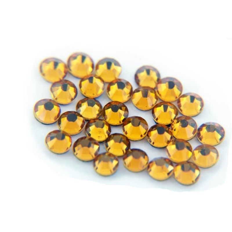 Machine Cut Hot Fix Rhinestones – SS6 -Topaz