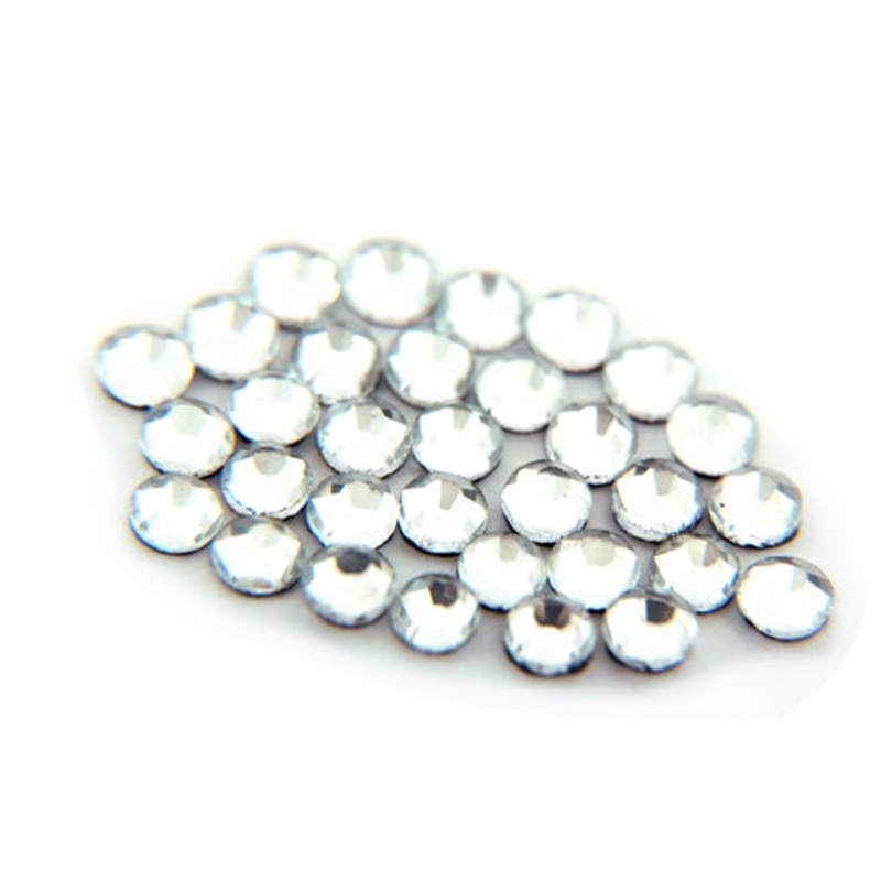 Machine Cut Hot Fix Rhinestones – SS8 -Crystal