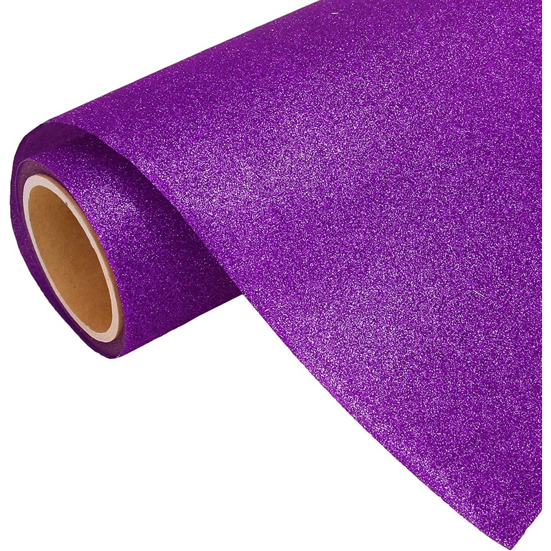 Purple Glitter Iron On Vinyl 20″ Wide Sold By the Yard
