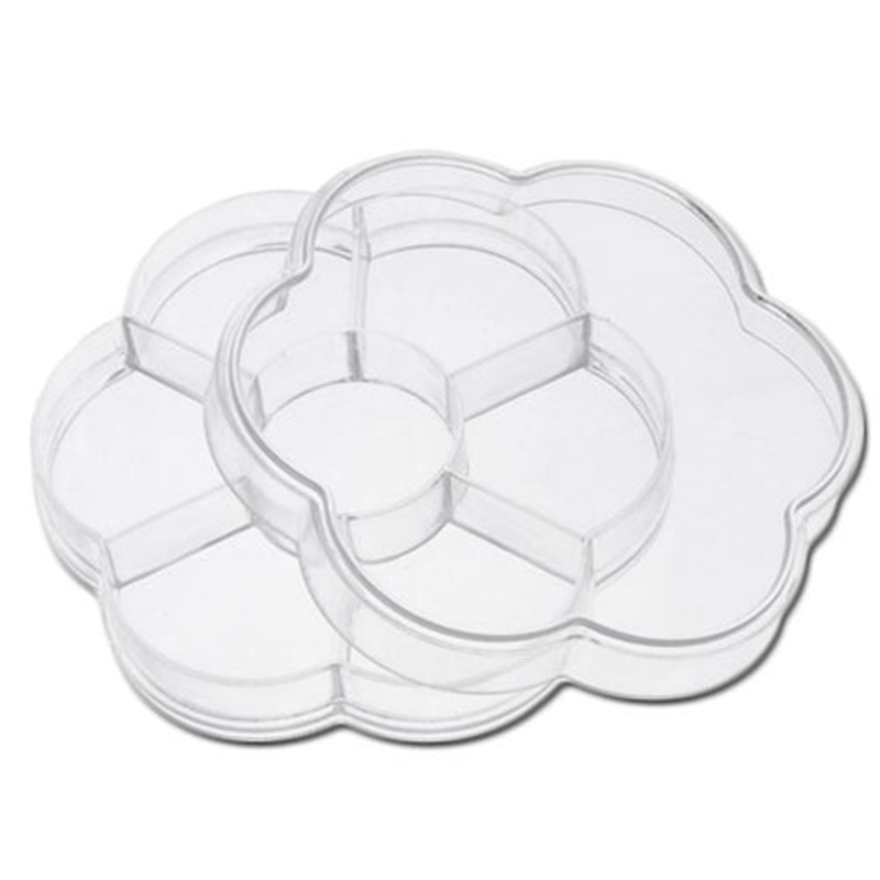 Round Acrylic Storage Box- 10x2cm – 7 in 1