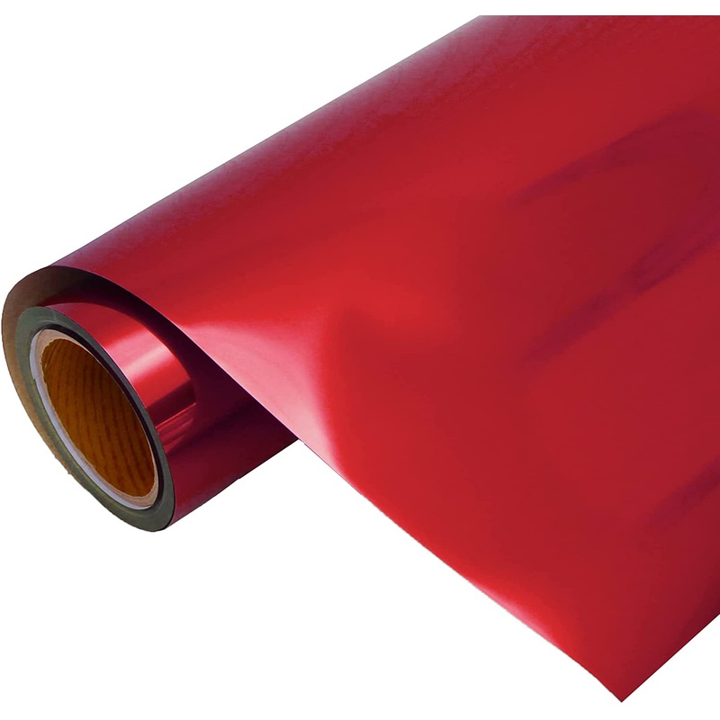 Red Metallic Foil Heat Transfer Vinyl 20″ Wide Sold By The Yard