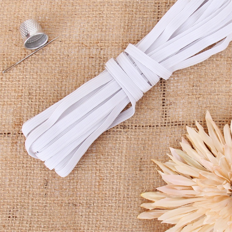 1/4″ White Elastic – 10 Yard Roll