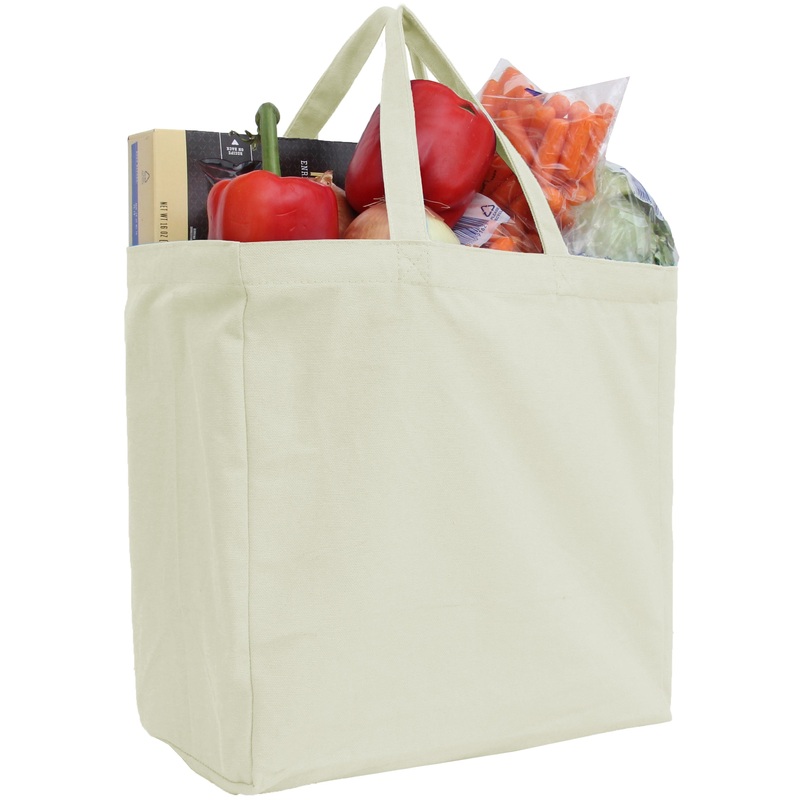 Canvas Tote – Natural – 100% Cotton- 14x14x7.5
