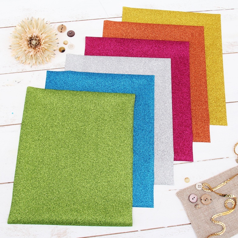 Heat Transfer Vinyl Single Sheets – Glitter Colors
