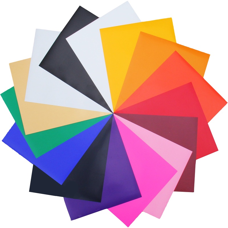 Heat Transfer Vinyl Single Sheets – Solid Colors