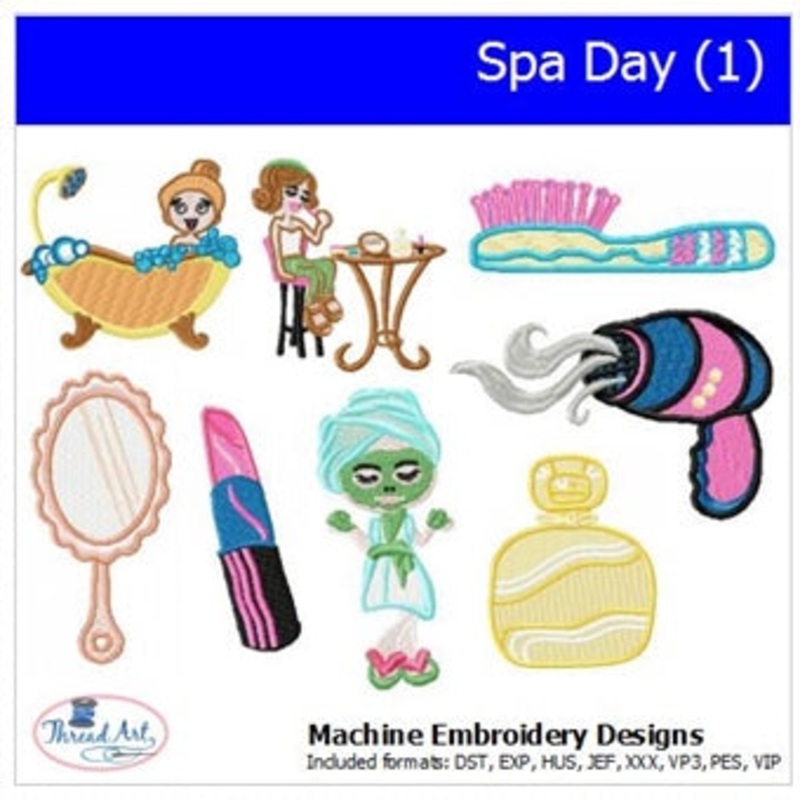 Machine Embroidery Designs -Spa Day(1)