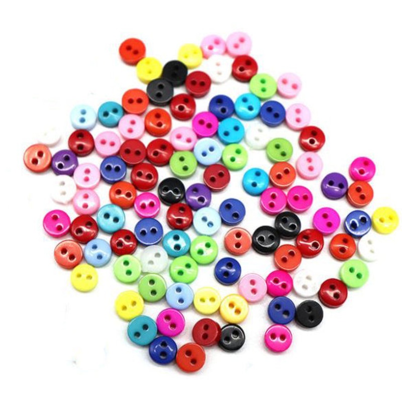 Mixed Color Buttons – 50 Per Pkg – 6mm