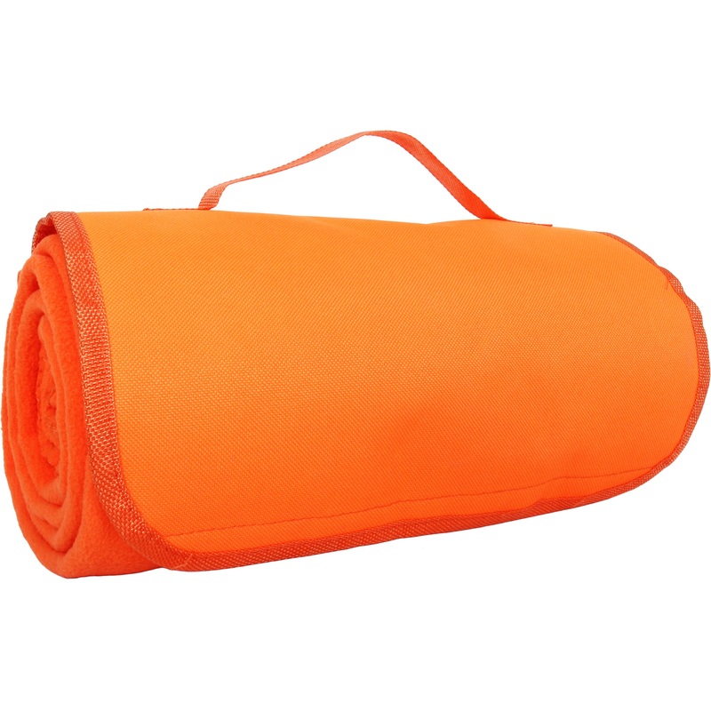 Pack of 3 Portable Travel Blanket with Carrying Strap Sports Stadium – Orange