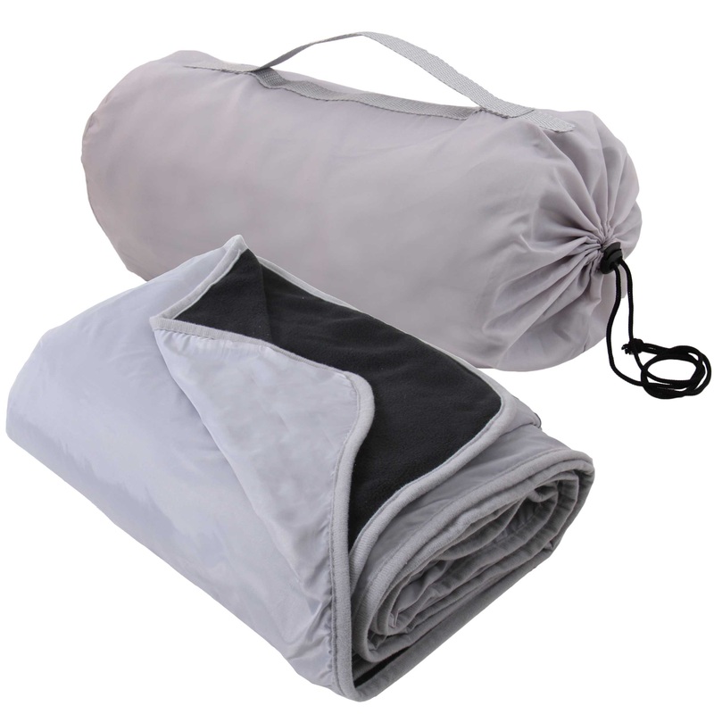 Pack of 3 Waterproof Picnic Blanket – 79″x55″ – Grey/Black – Camping, Sports