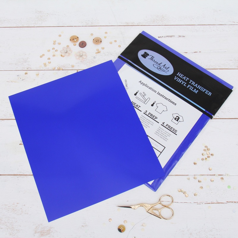 Royal Blue Iron On Vinyl – Heat Transfer Pack of  Sheets