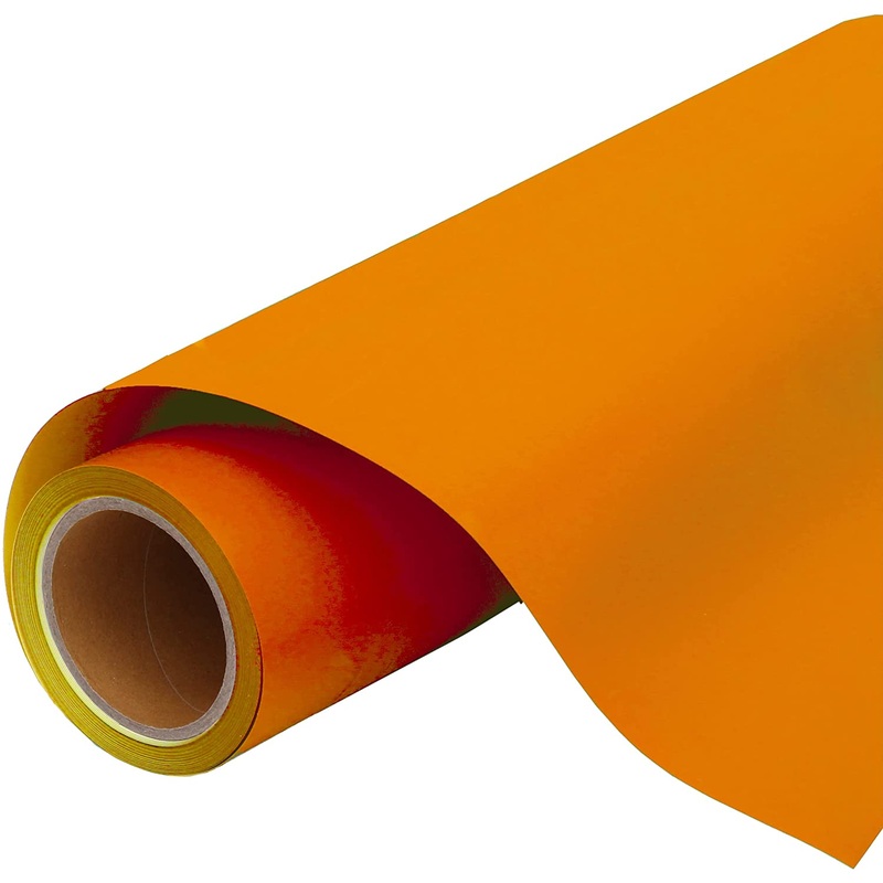 Bright Orange Iron On Vinyl – 20″ Wide HTV Sold By the Yard