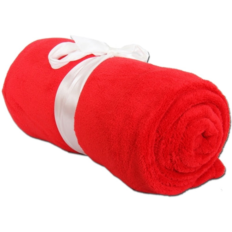 Plush Fleece Blanket – Red