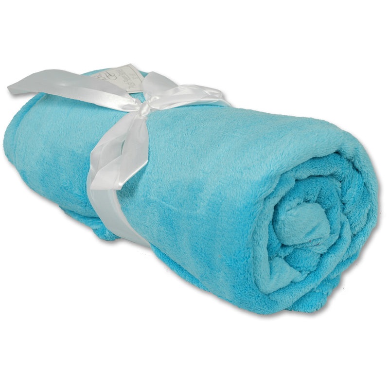 Plush Fleece Blanket – Turquoise