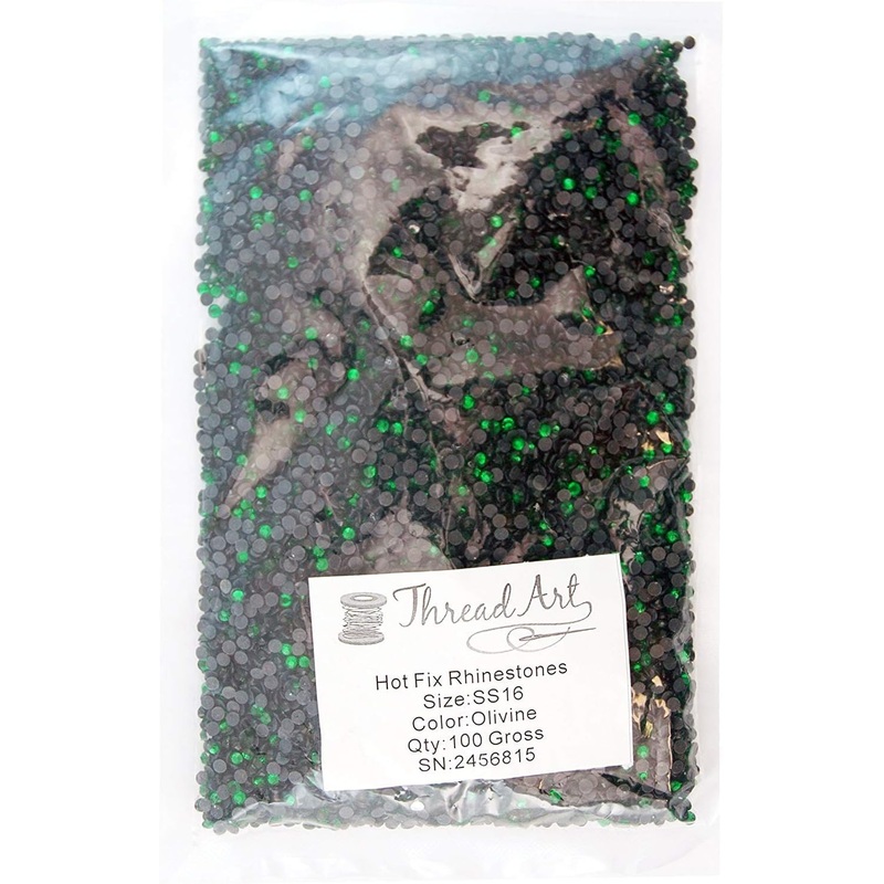 SS16 Olivine Rhinestones Bulk 100 Gross