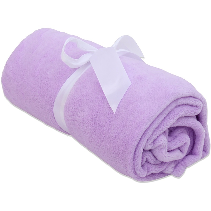 3 Pack of Plush Fleece Blanket – Lavender