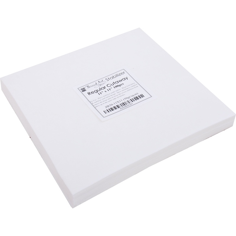 Regular Cutaway Embroidery Stabilizer – 11×11 100 Precut Sheets