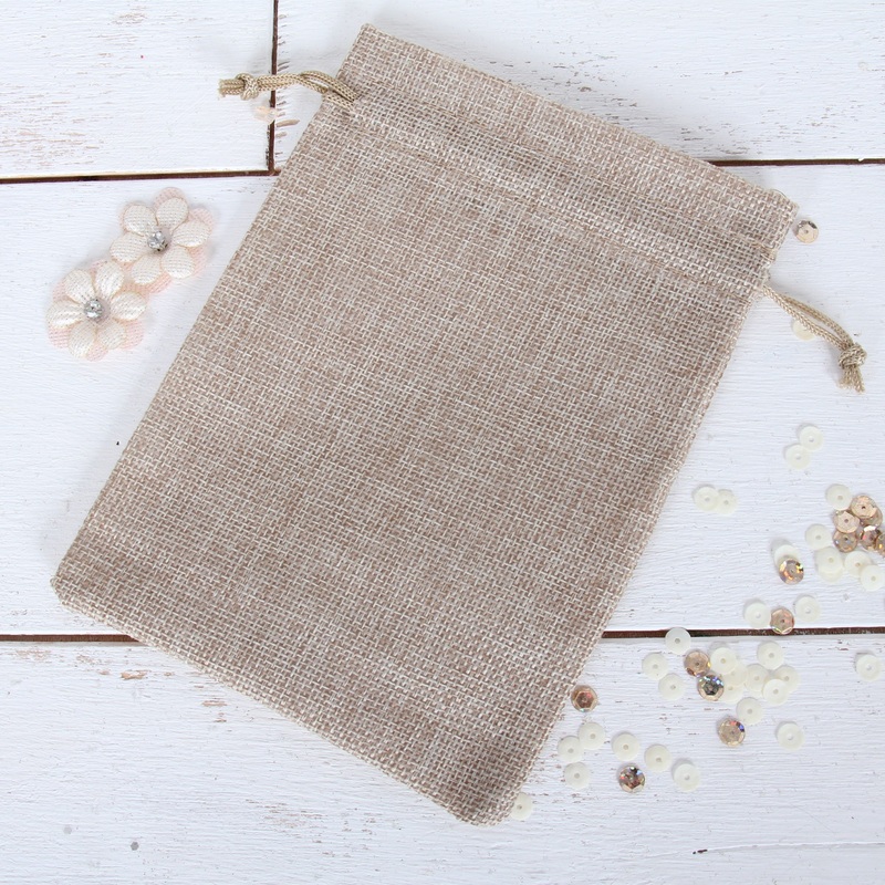 Small Burlap Gift Bag