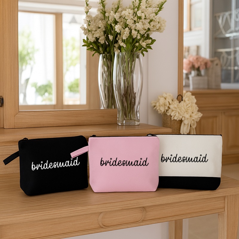 Embroidered Large Pouch – Custom Name