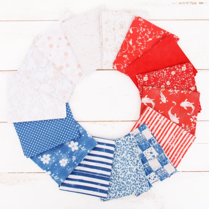 Fat Quarter Bundle – 15 Patriotic Shades Precut Cotton Fabrics